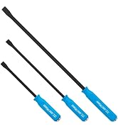 CHANNELLOCK 3pc Professional Pry Bar Set w/ 12, 17, and 25-inch Pry Bars, Made in USA, Molded 4-S...