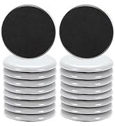 HDGOUIV 18pcs 3.56" Reusable Large Furniture Sliders for Carpet, Round Large Carpet Furniture Mov...