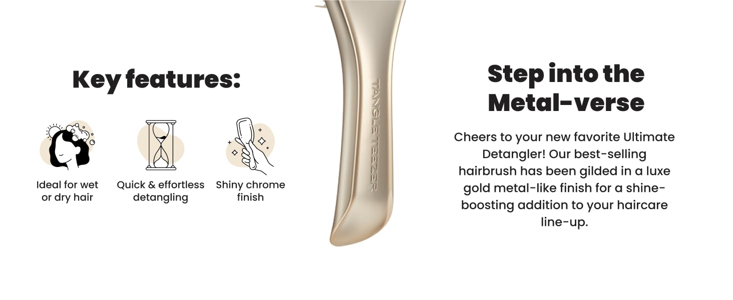Tangle Teezer Chrome Ultimate Detangler Brush