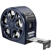 SENDA 16FT/5m Hollow Tape Measure, Retractable Measuring Tape with Waterproof & Sandproof Design,...