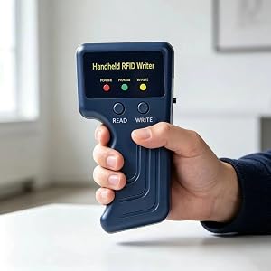 Lightweight handheld portable RFID card copier