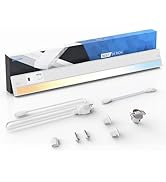 Ensenior 24 Inch Hand Wave LED Under Cabinet Lighting Plug in or Hardwired with Dimmable 5CCT CRI...