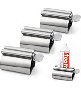 LOVEINUSA Toothpaste Tube Squeezer Dispenser, 3 PCS Toothpaste Roller | Squeezer Tool Metal Stain...