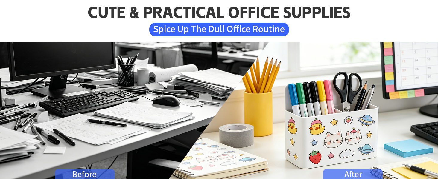 CUTE & PRACTICAL OFFICE SUPPLIES