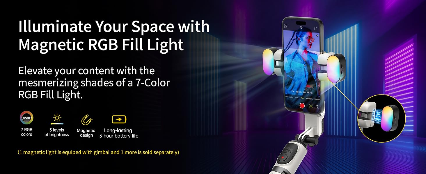 gimbal stabilizer for iphone gimbal tripod for cell phone selfie stick tripod