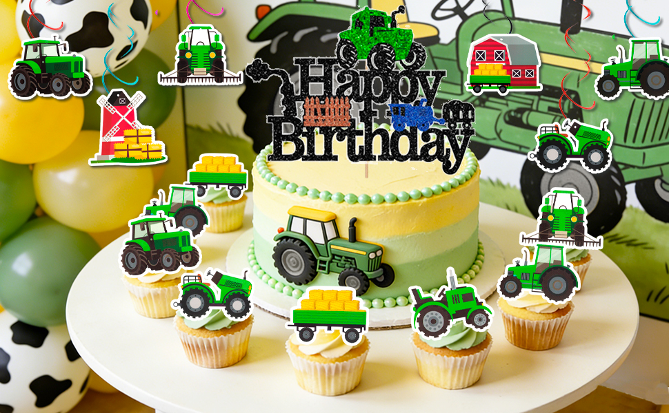 tractor birthday party decorations
