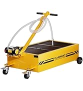 CAMMOO 25 Gal Electric Oil Drain Pan, 110V High-Flow Pump, 9.8 FT Hose, 200 W Motor, 2 Locking Sw...