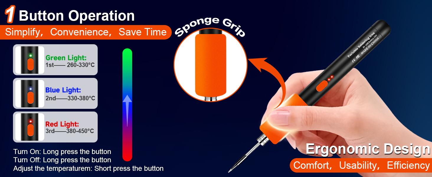 portable soldering iron