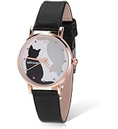 TEHAUX Cat Watch, Kids Watch with Soft Leather Strap, Cute Quartz Wristwatch Analog for Girls Boy...