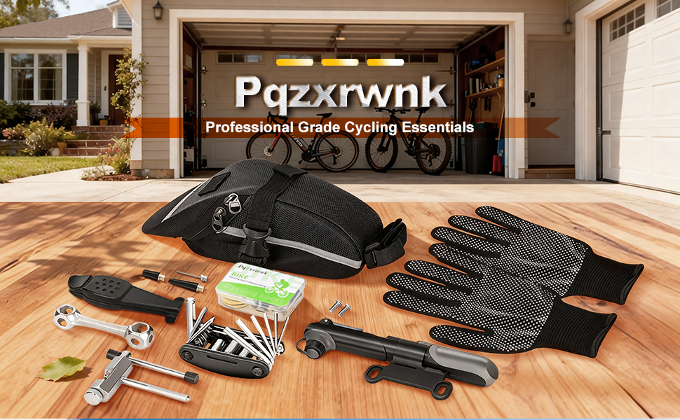 Professional 27pc bike tool kit saddle bag mini pump 16 in 1 multitool road mountain mtb ebike