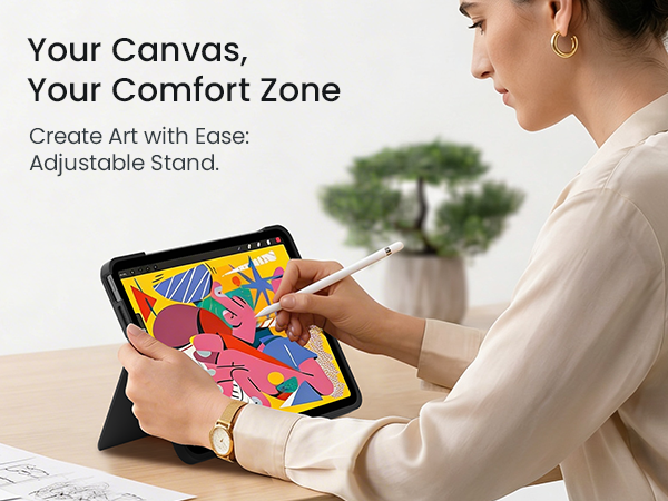 typecase for iPad A16 11th/10th Gen Keyboard Case, Air 11" 2026 M4 /M3/M2, Air 5/4th