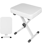 5 CORE Keyboard Bench X Style Piano Stool Thick Padded Max 20.5 inch Height Adjustable Keyboards ...