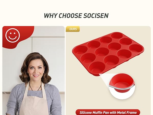 SILICONE MUFFIN PANS