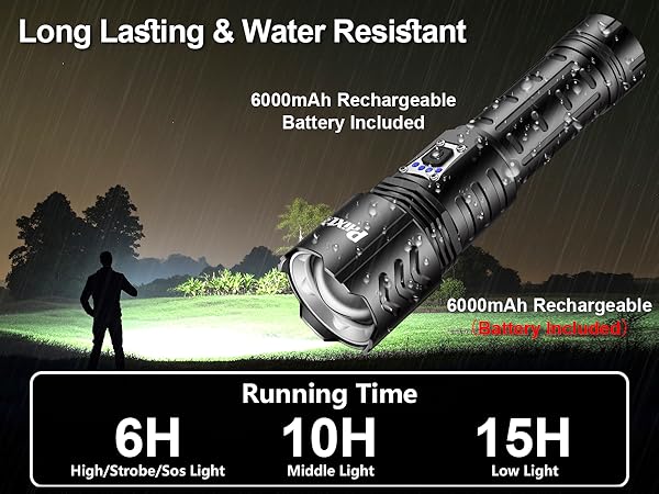 PA160 rechargeable flashlights high lumens