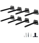 NEODROP 8-Pack 6 Inch Hidden Floating Shelf Bracket, Heavy Duty Blind Shelf Support Hardware | In...