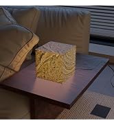 YIDPU Table lamp for Bedroom,Marble Stone Lamp (T301, 4.5 * 4.5 inch)