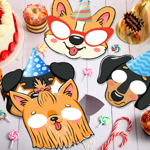 puppy dogs felt mask