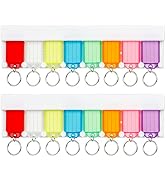 Uniclife Key Tag Rack Slot Style Plastic Wall Mounted Key Holder Organizer with Transparent Tough...