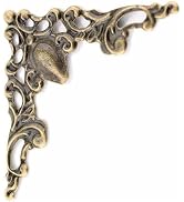 30 Pcs Antique Edge Corner Decorative Protectors, Scrapbooking Albums Embellishment Photo Frame J...