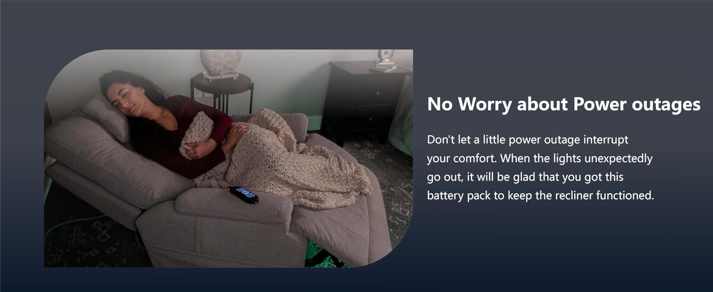 battery pack fo reclining furniture