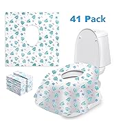 41 Pack Toilet Seat Covers Disposable - Green Dragon