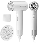 CONCARE Hair Dryer, Fast Drying Blow Dryer with Magnetic Nozzle,110,000RPM Brushless Motor, High ...