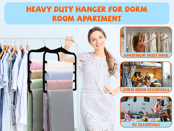 Non Slip Organization and Storage Scarf Jeans Hangers