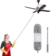 SetSail Extra-Long Dusters with Extension Pole 100-inch for Cleaning Bendable Microfiber Head Was...