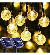 LYHOPE Solar String Lights Outdoor, 2 Pack Total 71ft 120 LED Solar Patio Lights Waterproof, 8 Mo...