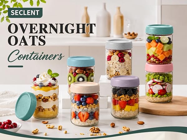 glass jars with bamboo lids