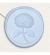 UNIQOOO Wax Seal Stickers - 3D Hydrangea Floral Wedding Invitation Envelope Seal Stickers, 50 Pcs...