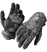 ZUNE LOTOO Tactical Gloves for Men, Touchscreen Motorcycle Gloves with TPR Finger Impact Protecti...