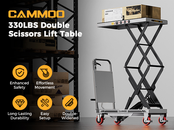 330LBS Double Scissors Lift-M