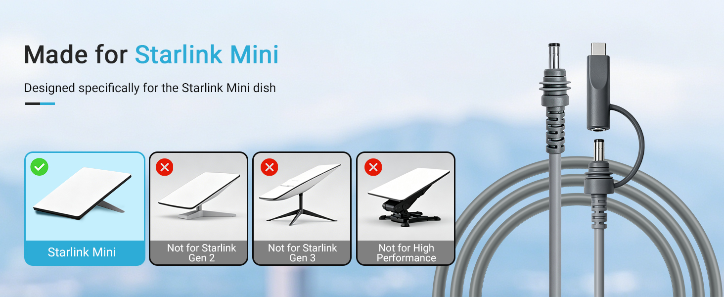 starlink mini power cable
