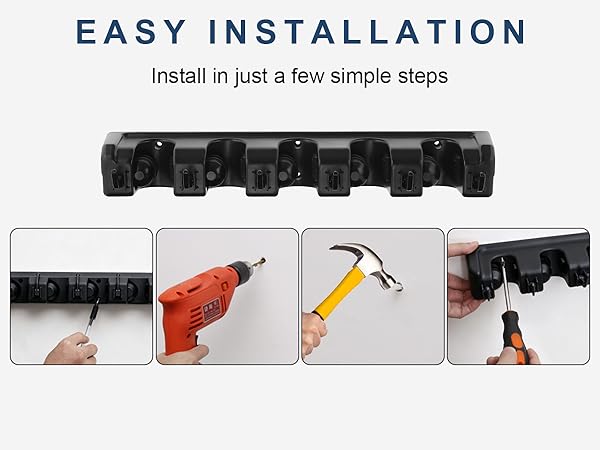 broom holder wall mount