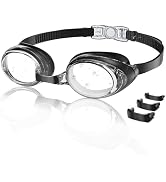 Aegend Flat Lens Swim Goggles, Anti-Fog Swimming Goggles, No Leak Anti-UV Pool Goggles for Adult ...