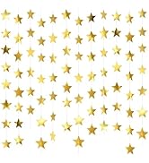 JOYIT 78ft Gold Star Garland – 6 Pack Shiny Party Decorations Banners for Birthday, Wedding, Baby...
