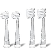 SEAGO Baby/Kids Electric Toothbrush Replacement Heads SG-849 for SG513 and SG2139 -Pack of 4 (025...
