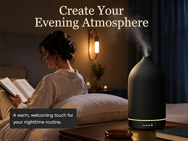 Gooamp 200ML Ceramic Essential Oil Diffuser
