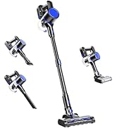 OLIXIS Cordless Vacuum Cleaner with Flexible Steering & Extendable Pole,3 Brush Heads, Lightweigh...