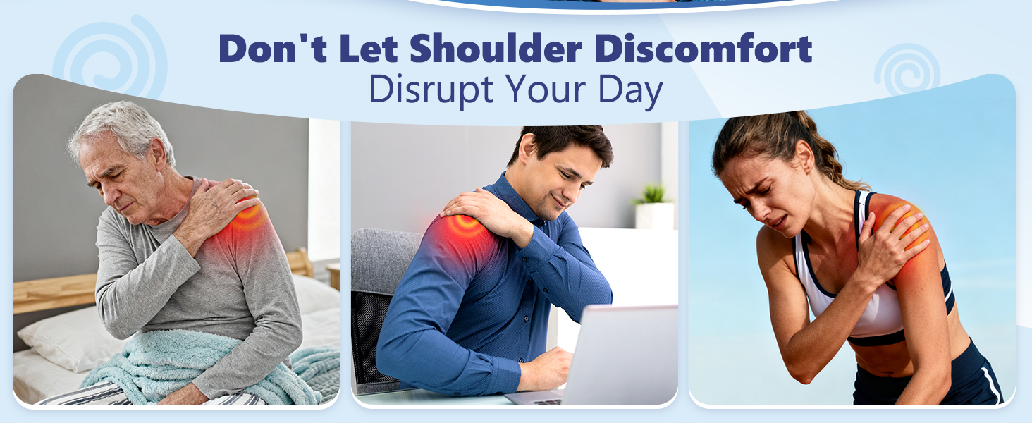 Shoulder heating pad with massage for effective pain relief and daily comfort