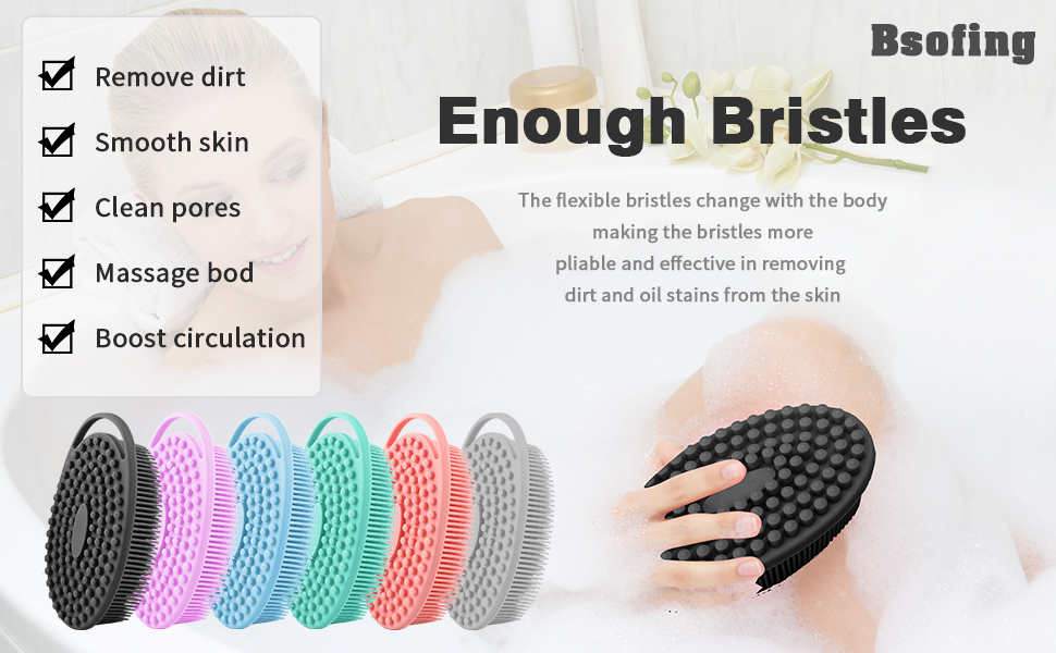 silicone body scrubber