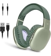 iJoy Ultra Wireless Headphones with Microphone- Rechargeable Over Ear Wireless Bluetooth Headphon...