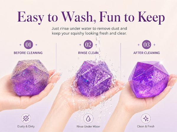 Glitter Squishy Diamond Toys