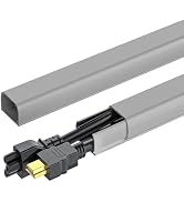 Yecaye 142in Wall Cord Hider for 2-3 Cords, On-Wall Cord Cover Channel, Cable Concealer, Cable Co...
