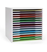 SANFURNEY 15 Tier Scrapbook Paper Organizer for Sizes 12