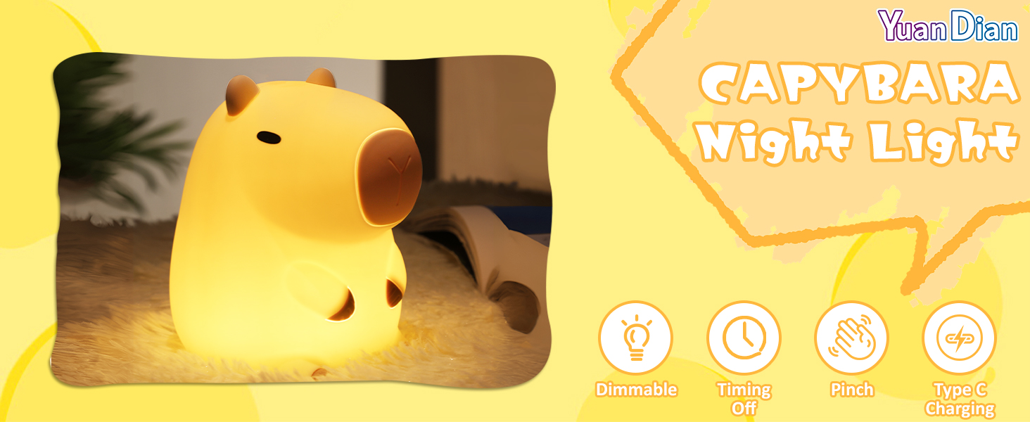 Capybara Night Light