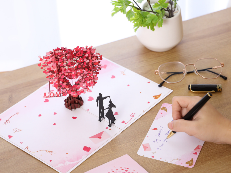 happy anniversary pop up card