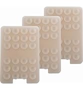Meroqeel 3 Pack Silicone Suction Cup Phone Wallet Card Holder Case Mount for iPhone, Adhesive Pho...