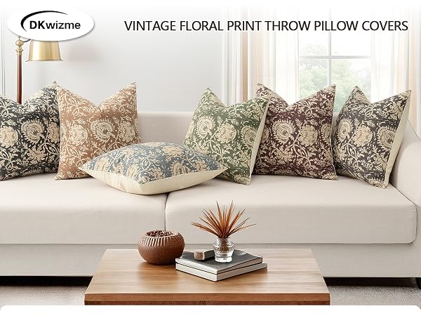 Floral pillow covers 18x18